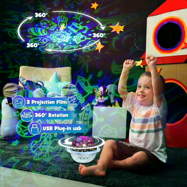 ATOPDREAM Dinosaur Projector Light for Kids, Starry Night Light