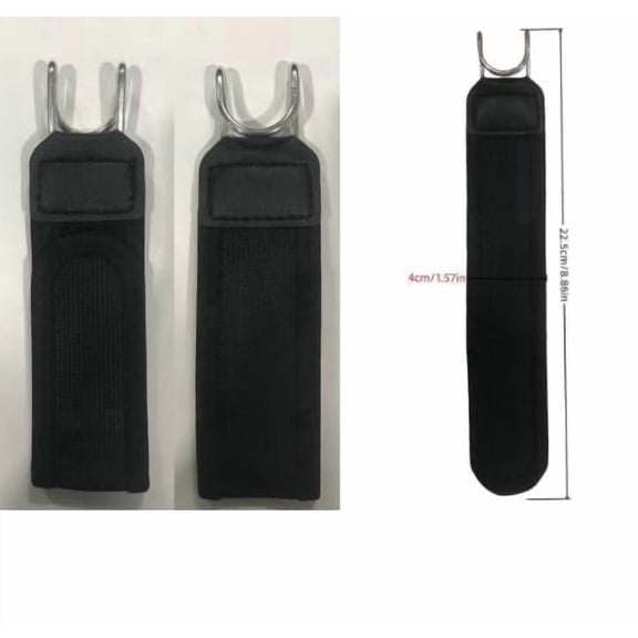 2 Pack No Buckle Belts for Men, Black Metal Hook Elastic Belt, Buckleless Belt for Men, Unisex Adjustable Buckle-Less Invisible Closure for Outdoor Work
