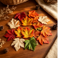 thumbnail image 5 of Fall Decorations, Loose Maple Leaves for Autumn Harvest Table Mantel and Party Decor, 50 Pcs, 5 of 5