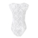 thumbnail image 4 of Gibobby Lenceria mujer sexy Día de San Valentín Camisa de mujer Camisa de encaje sexy Ver a través de Casual Slim Fit Tops Tallas grandes Manga corta Cuello en V profundo(Blanco, 5XL), 4 of 5
