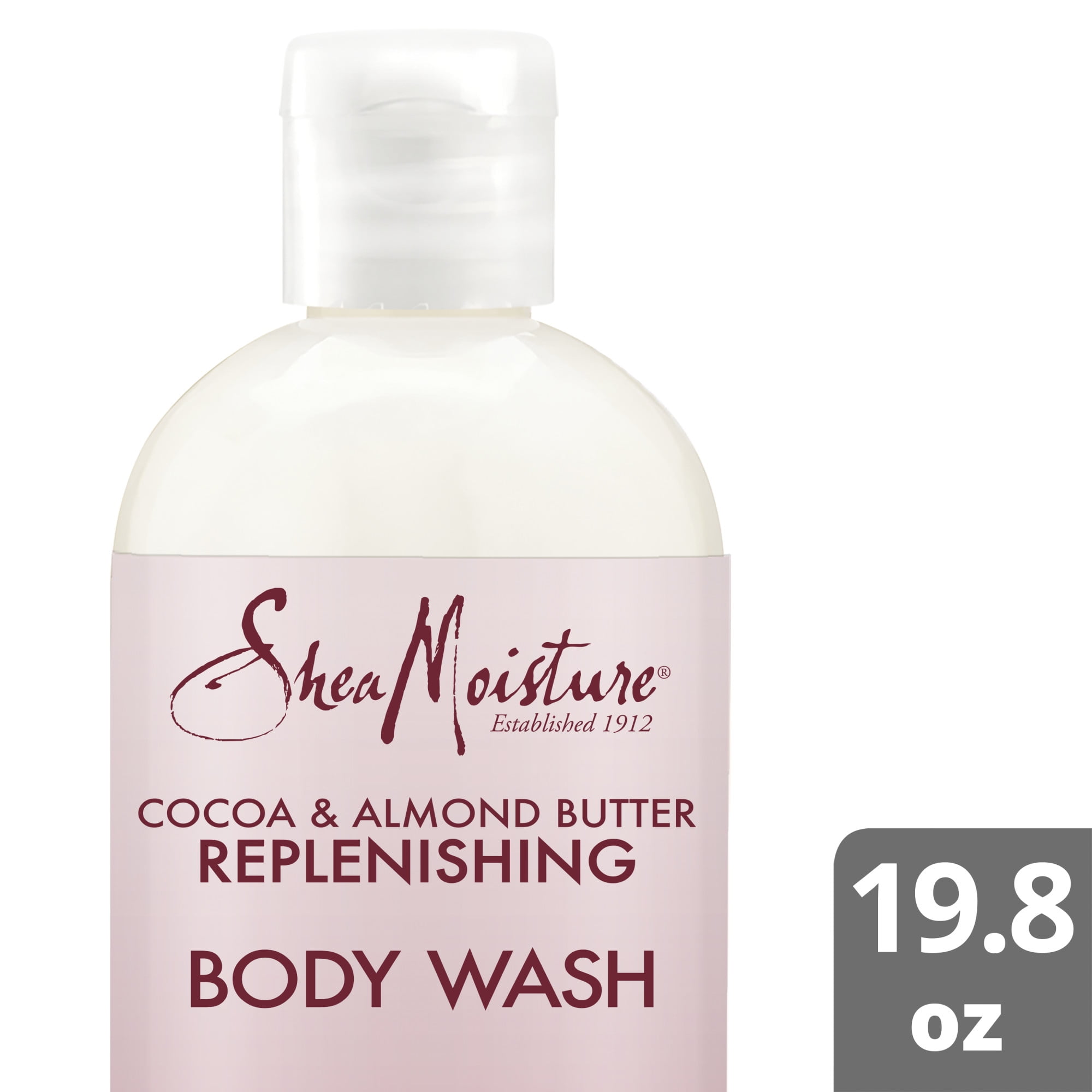 SheaMoisture Body Wash Replenishing Cocoa Almond, 19.8 Oz.