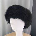 thumbnail image 4 of D-GROEE Warm Winter Hat Winter Faux Fur Ladies Hat Soft Fluffy Cozy Warm Unisex Headband Hat for Winter Outdoor Activities Elastic Anti-slip Ski Hat, 4 of 6
