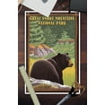 thumbnail image 3 of Great Smoky Mountain National Park, Tennessee, Black Bear in Forest (12x18 Wall Art Poster, Room Decor), 3 of 3