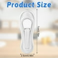 thumbnail image 2 of 50 Pack White Plastic Hanger Clips for Baby Clothes Clips- 2.75 Inch Multi-Purpose Hangers Clip Pants Socks, 2 of 3
