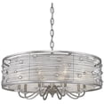 thumbnail image 4 of Beaumont Lane 8 Light Sterling Mist Shade Chandelier in Silver, 4 of 7