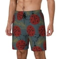 thumbnail image 2 of Daiia Ladybug Mens Swim Trunks Swim Shorts Quick Dry Swim Shorts with Mesh Lining Pockets-X-Large, 2 of 9