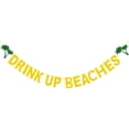 thumbnail image 1 of 1 Pc Hawaiian Party Banner Beautiful Hanging Flag Banner Pennant (Golden), 1 of 8