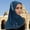 Dark Blue, variant on LRJTENG Women's Solid Color Hijab Fashionable Elastic Hijab