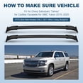 thumbnail image 5 of ECCPP Roof Rail Cross Bars 2015-2020 GMC Yukon， Cadillac Escalade， Chevrolet Suburban， Yukon XL， Escalade ESV OEM, 5 of 5