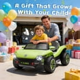 thumbnail image 4 of Xuanlur 12V Ride on Car for Kids, Licensed Volkswagen Beetle Ride on Toys with Remote Control, Electric Car for 3-5 Years Olds with Rear Cargo Storage, Music, Lights, 4-Wheel Suspension, Green, 4 of 8