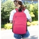 thumbnail image 4 of Minnieouse al aire libre plegable impermeable Camping senderismo pesca portátil bolsa de almacenamiento regalos de bolsillo hombres mujeres Envolturas para manijas de equipaje Rosa roja, 4 of 6