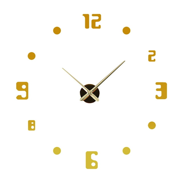 31-47-Inch Number DIY 3D Wall Clock Quartz Home Office Decoration Art Clock
