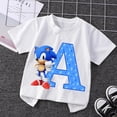 thumbnail image 2 of Nuevas camisetas de Sonics para niños, camisetas gráficas con letras en inglés de dibujos animados, lindas camisetas casuales de manga corta para niños, ropa para niños 2024, 2 of 5