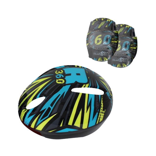 Combo Casco y Rodilleras Infantil Monk Rush 360 Aerodinámico