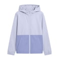 thumbnail image 7 of Atogsazn Kids Girls Zip Up Jacket Childrens Casual Lightweight UPF 5+ Sun Protection Long Sleeve Hooded Jacket Tops Purple 7-8 Years Fashion, 7 of 7