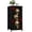 Color 4, variant on Dresser for Bedroom with 4 Storage Drawers Gothic Skull Red Rose Dark Green Leaves Dressers Chest of Drawers Steel Framed Fabric Closet Organizers for Dorm Entryway