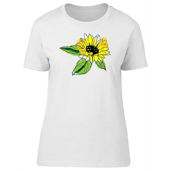 Cool Watersplash Sunflower Tee Women's -Image by Shutterstock