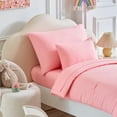 thumbnail image 2 of Juego de ropa de cama para niños pequeños UOZZI de 5 piezas en microfibra suave color rosa, 2 of 9