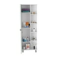thumbnail image 5 of Bathroom Storage Cabinet Urano Mirror Linen Cabinet, Four Interior Shelves, Five External Shelves -White,Bathroom Vanity, 5 of 7