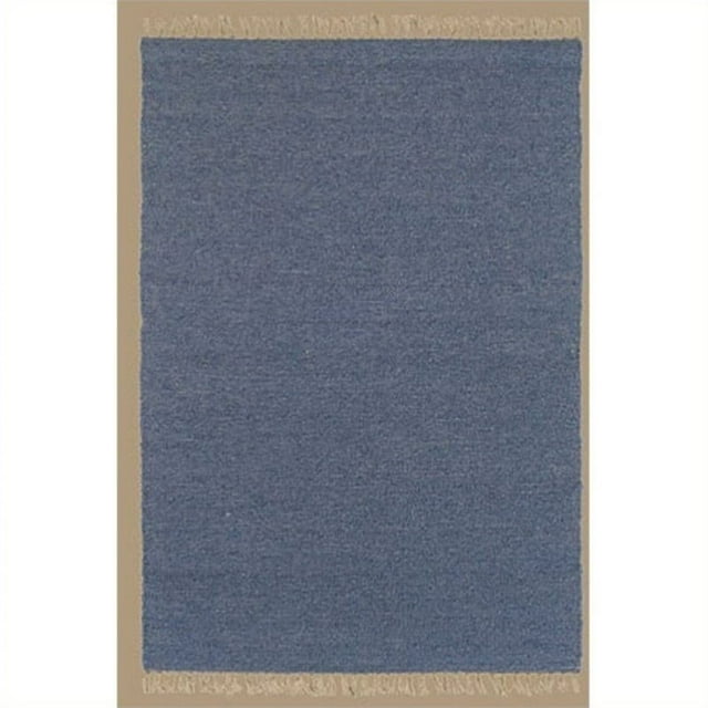 Hawthorne Collection 1'10" x 2'10" Hand Woven Area Rug in Denim Blue