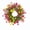 A, variant on 17.7 Inch All Seasons Floral Wreath, Colorful Artificial Flower Wreath, Thanksgiving Halloween Christmas Front Door Decor, Spring Summer Fall Winter Hanging Wreath with Green Leaves