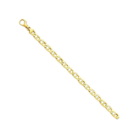 Primal Gold 14 Karat Yellow Gold 6.5mm Fancy Link Bracelet