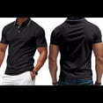 thumbnail image 3 of Camisa Casual de Corta para Hombre - Colección de Colores Lisos - Verano 2025 Negro XL, 3 of 7