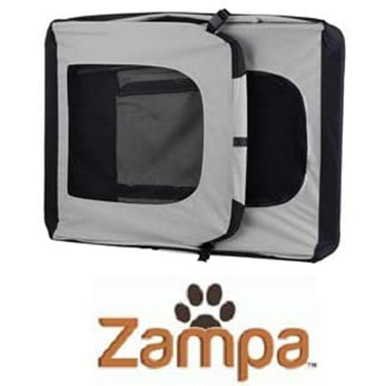 Zampa Pet Portable Crate Great For Travel Home And Outdoor For Dog S Cat S And Puppies Comes With A Carrying Case Walmart Com