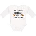 thumbnail image 3 of Inktastic Watching Football with My Grandpa Boys or Girls Long Sleeve Baby Bodysuit, 3 of 5
