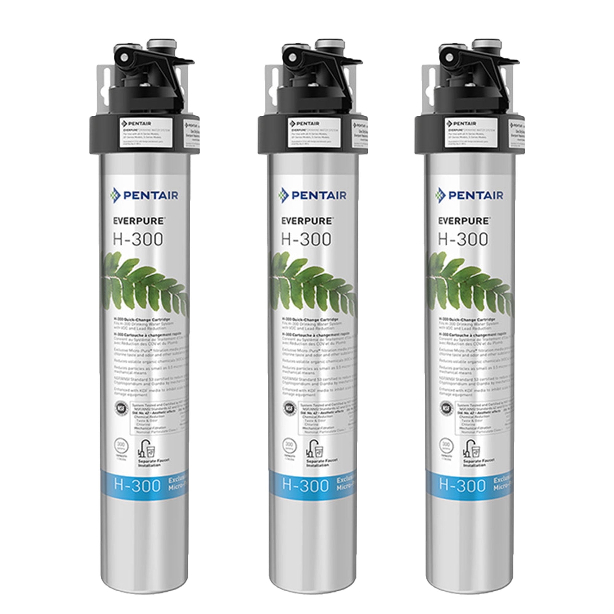 Pentair EverPure H300 125 PSI Compact Drinking Water Filtration System