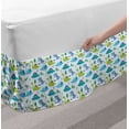 thumbnail image 2 of Dinos Bed Skirt, Kids Boys Nursery Pattern with the Different Types of Dinosaurs in Cartoon Style, Elastic Bedskirt Dust Ruffle Wrap Around for Bedding Decor, 4 Sizes, Multicolor, by Ambesonne, 2 of 2