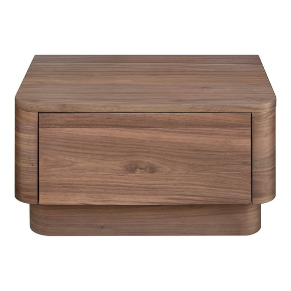 Moe's Home Collection Round Off Nightstand Wood Brown