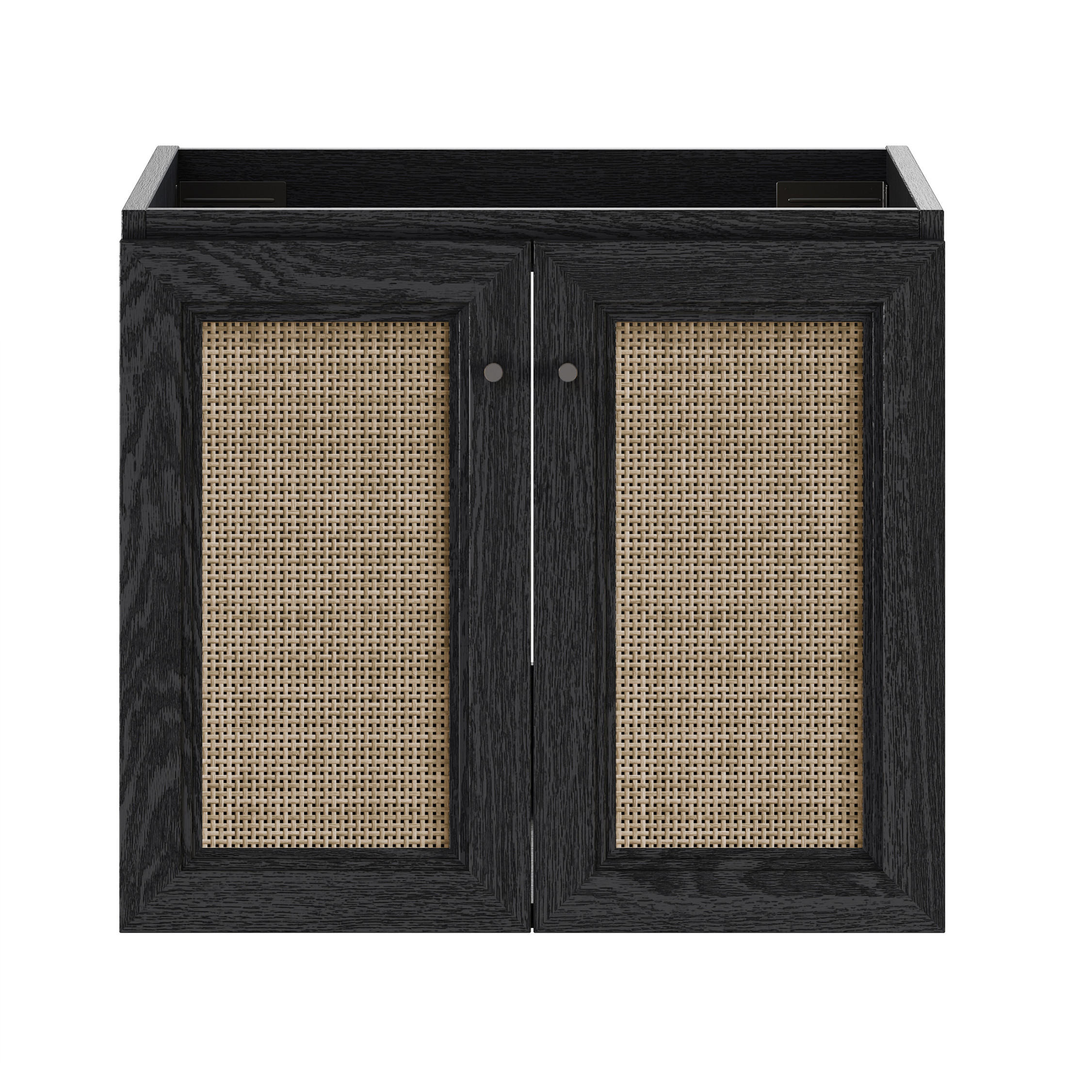 Classe 24" Wall-Mounted Bathroom Vanity in Black Oak without Sink Top
