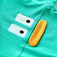 thumbnail image 4 of Boys' Summer New Solid Color Cartoon Little Yellow Duck Round Neck Short Sleeve T-shirt Set Casual Fashion Shorts Two Piece Set, 4 of 5