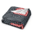 thumbnail image 3 of XMXY Fleece Throw Blanket for Couch, Umbrella Courage Lightweight Plush Fuzzy Cozy Soft Bed Blankets and Throws for Sofa, 60"x50" inches, 3 of 8