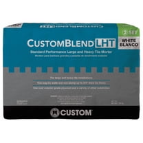 CUSTOM CustomBlend LHT Large & Heavy Tile Mortar, White - TDS-455