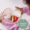 thumbnail image 2 of b.box Snack Box - 2 Compartment Snack Containers for Kids, Leakproof Mini Bento Box for Kids & Toddlers, Lunch Containers, Dishwasher Safe, BPA Free, Ages 4m+, 1 3/4 Cup - Lemon Sherbet, 2 of 10
