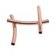 thumbnail image 5 of 50 cuentas espaciadoras de tubo para abalorios, cuentas de metal, perlas para rastas, decoración para el cabello Oro rosa, 5 of 9