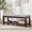 Lightgrey, variant on Shoe Bench Entryway, 44" End of Bed Bench,Upholstered Linen Bench for Living Room,Fabric Ottoman Bench with Solid Wood Shelf for Bedroom, Entrance Darkgrey