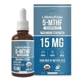 thumbnail image 2 of Gotas de L-metilfolato 5-MTHF 1000 mcg - Suplemento de vitaminas líquidas con folato 1-5X/- NUEVO Mejor, 2 of 7