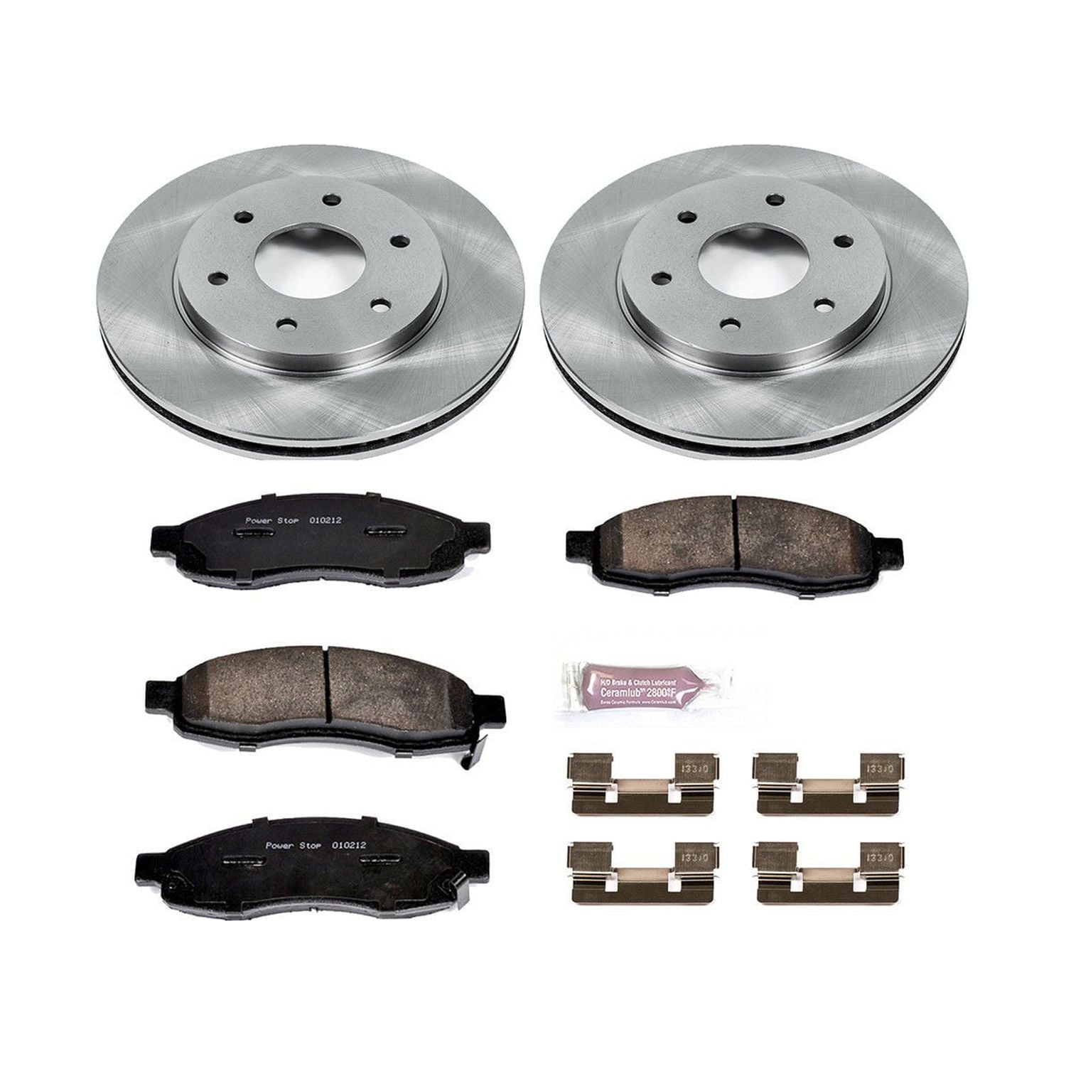 Power Stop Front Stock Replacement Brake Pad and Rotor Kit KOE2442