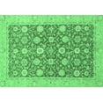 thumbnail image 1 of Ahgly Company Indoor Rectangle Oriental Emerald Green Traditional Area Rugs, 2' x 3', 1 of 4