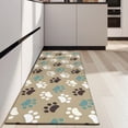 thumbnail image 4 of Paw Prints Kitchen Rug Mat,Kitchen Runner Rugs Non Skid Washable,Decorative Kitchen Floor Mats for Kitchen,Sink,Laundry,17"X47", 4 of 5