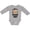 AC-Heather Grey, variant on Inktastic Monkey I Love Hanging out with My Aunt Boys or Girls Long Sleeve Baby Bodysuit