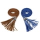 thumbnail image 1 of Cinturón De Cintura Trenzado Con Borlas Para Mujer Cinturones Delgados Tejidos Para Vestido Marrón y azul real 132cm/51.97", 1 of 7
