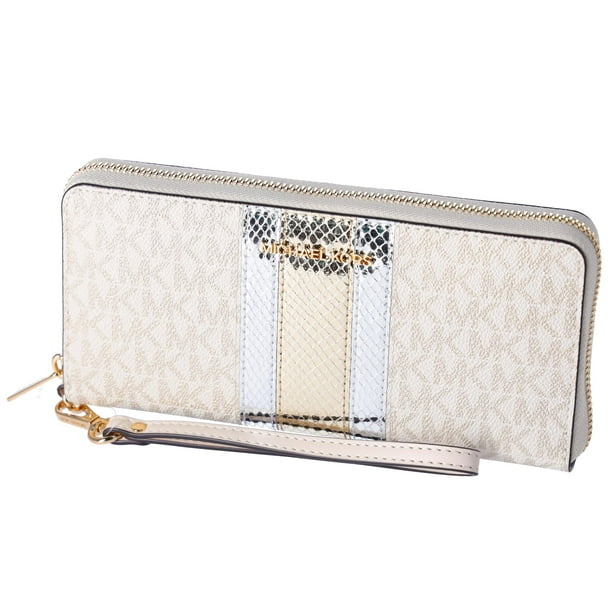 Cartera Michael Kors Jet Set Travel Continental en oro pálido