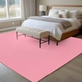 thumbnail image 5 of Pink Area Rugs 5x7 for Living Room, Farmhouse Solid Pink Color Modern Art Non Slip Washable Rug Runner, Low Pile Indoor Floor Carpet Mat Bathroom Rugs for Bedroom, Kids Room, 5 of 9
