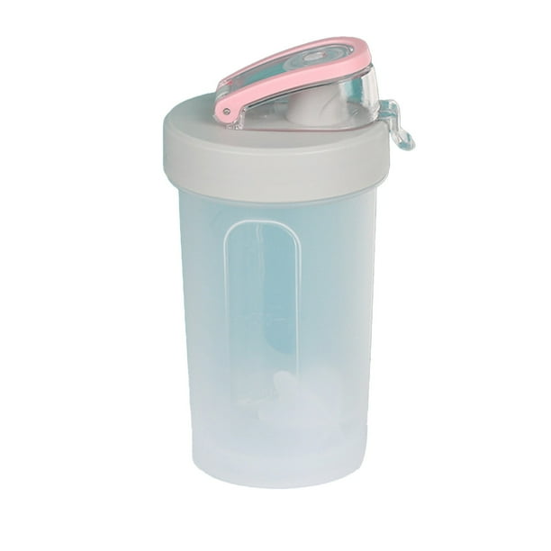Vaso de agua deportivo portátil de 300 ml con proteína en polvo, con báscula y agitador.