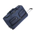 thumbnail image 2 of Bolsa de equipaje con ruedas Bolsa de lona resistente al desgaste portátil Fácil de usar, conveniente, con mango para viajar en automóvil para acampar Azul, 2 of 8
