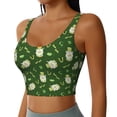 thumbnail image 2 of Picia St. Patrick's day 6 Pattern Sports Bra for Women,Padded Strappy Sports Bras Medium Support Yoga Bra with Removable Cups,Running Yoga Bra-Small, 2 of 8